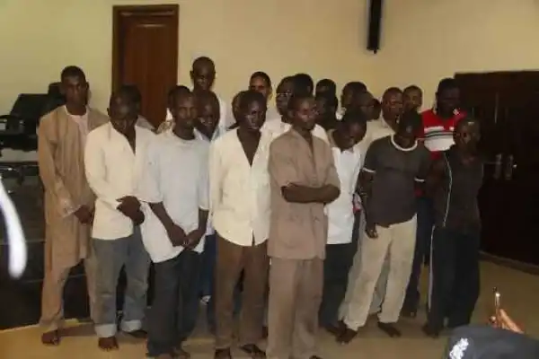 Photos: Nigerian police officers arrested for aiding and abetting crimes in the North-East, Kogi and Lagos States